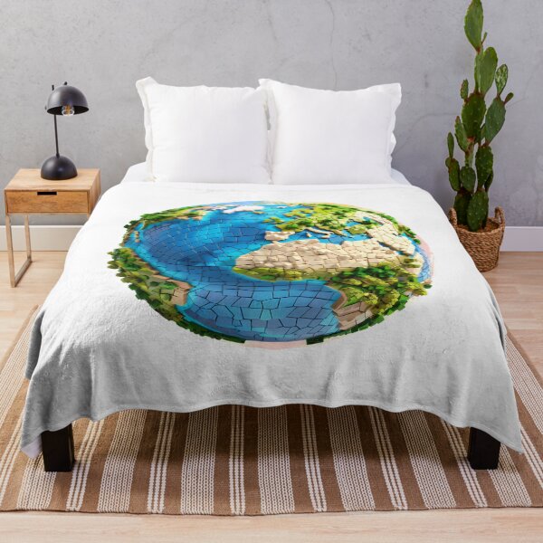 Item preview, Mosaic Earth Globe – Colorful 3D Planet Art designed and sold by DesignArtist.ia.