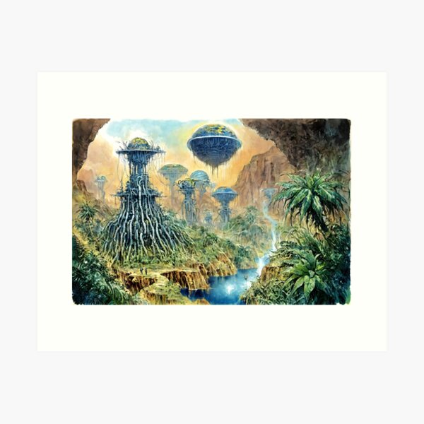 Item preview, Desolate Alien Planet designed and sold by VintageVoidX.