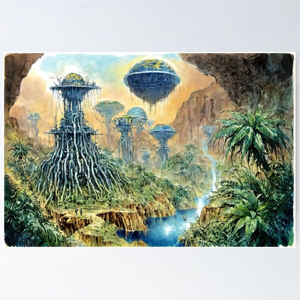 Item preview, Desolate Alien Planet designed and sold by VintageVoidX.