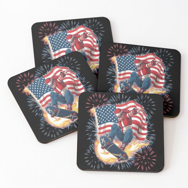Item preview,  American Flag Skateboarding USA Flag designed and sold by SkymarArt.