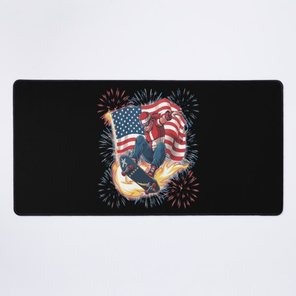 Item preview, American Flag Skateboarding USA Flag designed and sold by SkymarArt.