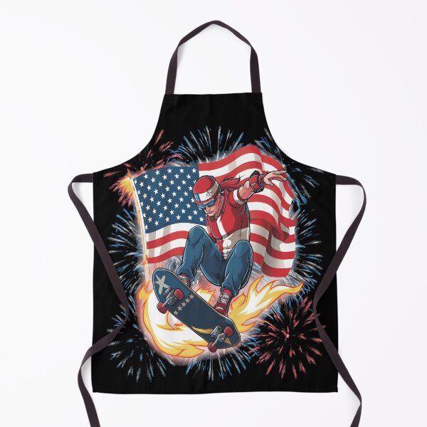 Item preview, American Flag Skateboarding USA Flag designed and sold by SkymarArt.