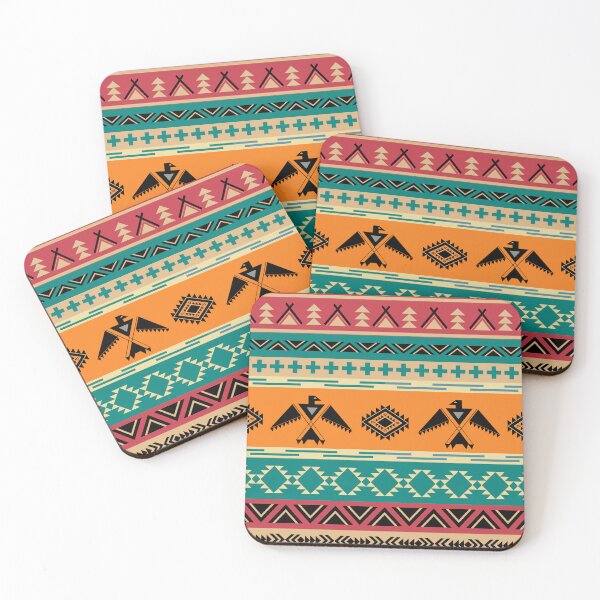 Item preview, Tribal Thunderbird Pattern – Bold Native Geometric Boho Design designed and sold by PAWIRADA.