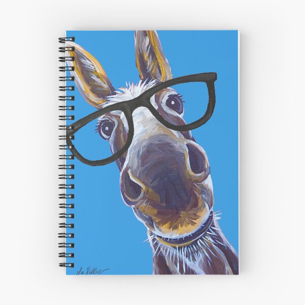 Item preview, Funny Donkey art, Smart Donkey with glasses designed and sold by leekellerart.