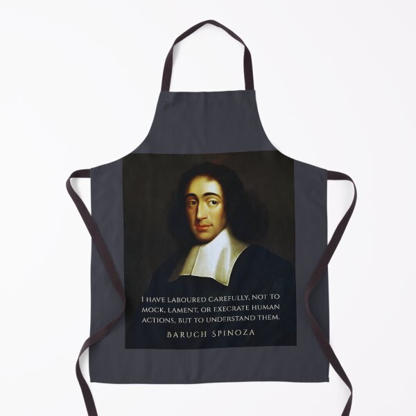Item preview, Baruch Spinoza quote: I have laboured carefully, not to mock, lament, or execrate human actions, but to understand them. designed and sold by artbleed.