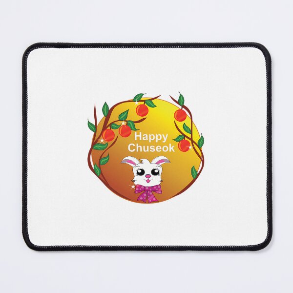 Item preview, Happy Chuseok Cute Rabbit And Full Moon designed and sold by ChristopStano.