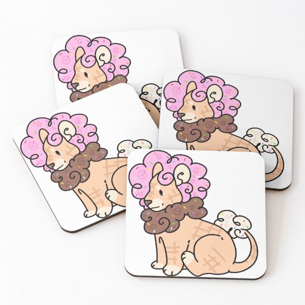 Item preview, ice cream lion designed and sold by sadfacestickers.