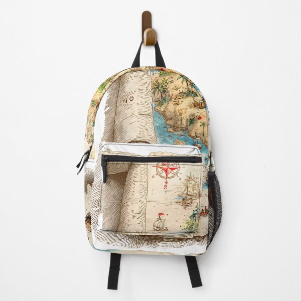 Item preview, Vintage Pirate Treasure Map – Adventure Island Illustration designed and sold by DesignArtist.ia.