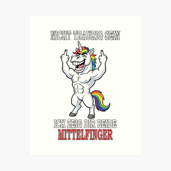 Artikelvorschau, Ikonisches Einhorn mit Mittelfinger - Sarkastisches Statement-Design entworfen und verkauft von ChrismaPrint.