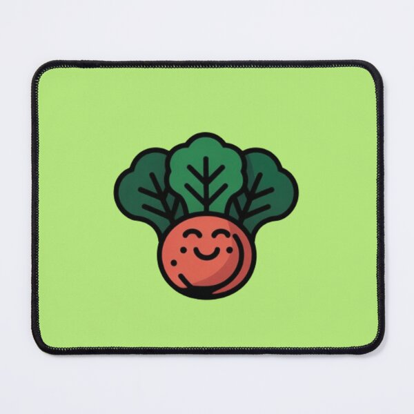 Item preview, Cute Smiling Radish Cartoon – Kawaii Vegetable designed and sold by vvcreativedesigns.