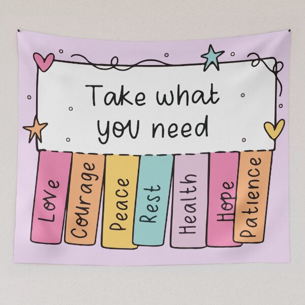 Item preview, Take What You Need Love Courage Peace Rest Health Hope Patience designed and sold by BrownHorse90s.