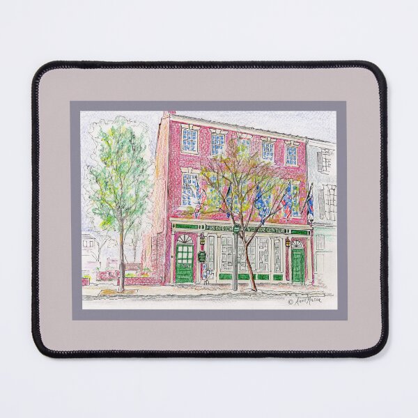 Item preview, Fredericksburg Visitor Center - watercolor and pen designed and sold by Annie Mason Art.