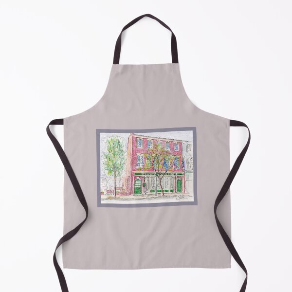 Item preview, Fredericksburg Visitor Center - watercolor and pen designed and sold by Annie Mason Art.