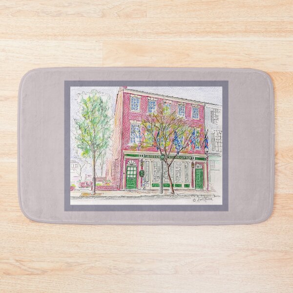 Item preview, Fredericksburg Visitor Center - watercolor and pen designed and sold by Annie Mason Art.