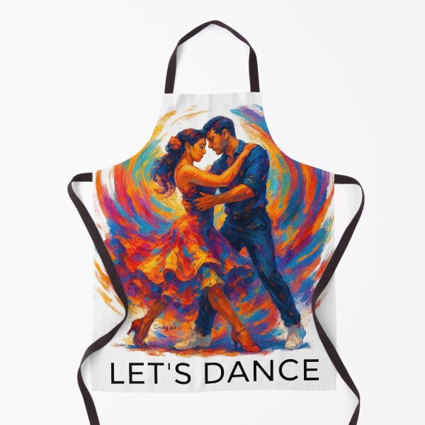Item preview, Fiery Colorful Dance Couple Artwork designed and sold by Zouky.art.