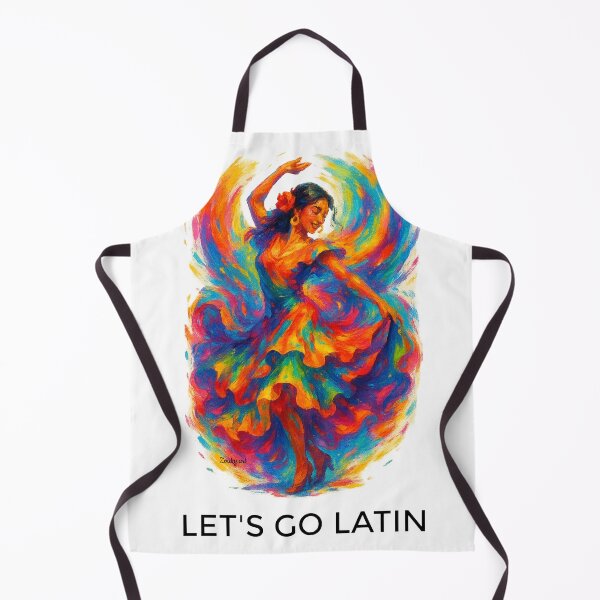 Item preview, Colorful Latin Dancer – Salsa Bachata Samba Fiesta Art designed and sold by Zouky.art.