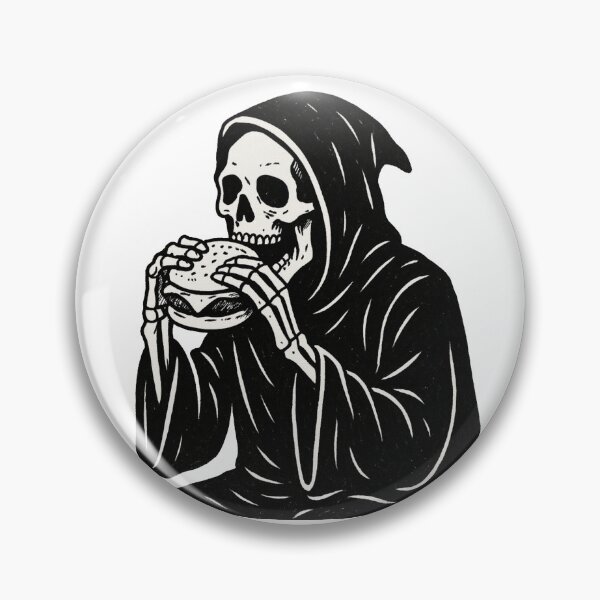 Aperçu de l'œuvre La mort en mangeant un hamburger créée et vendue par pnknessprojects.