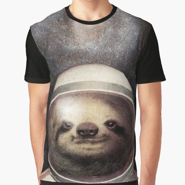 Space Sloth Graphic T-Shirt