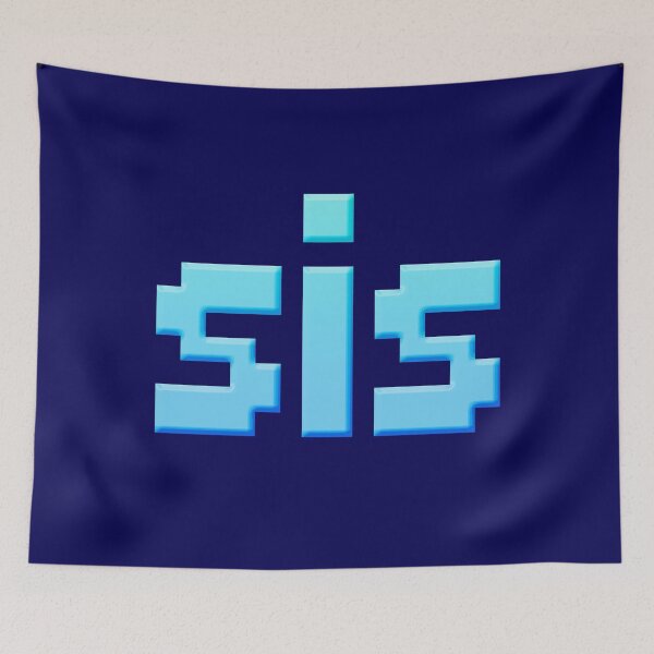 Item preview, sis in Blue 8-bit Pixel designed and sold by Memes N Lore .