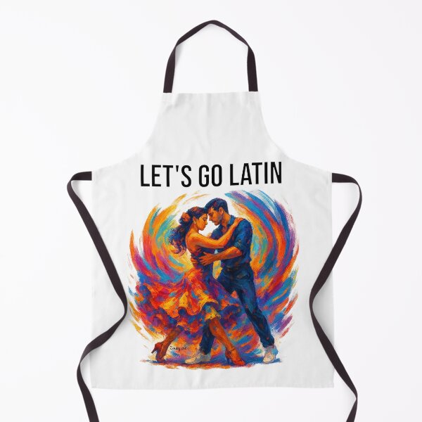 Item preview, Let’s Go Latin – Artistic Salsa Bachata Dance Couple designed and sold by Zouky.art.