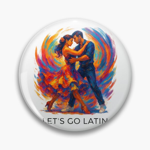 Item preview, Latin Dance Couple – “Let’s Go Latin” Vibrant Fantasy Art designed and sold by Zouky.art.
