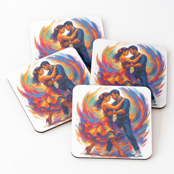 Item preview, Latin Dance Couple – “Let’s Go Latin” Vibrant Fantasy Art designed and sold by Zouky.art.