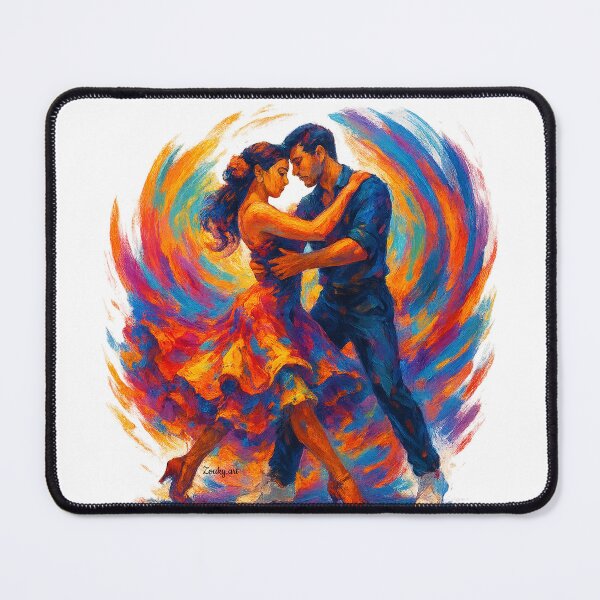 Item preview, Latin Dance Couple – “Let’s Go Latin” Vibrant Fantasy Art designed and sold by Zouky.art.