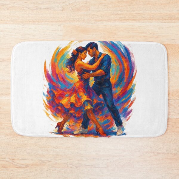 Item preview, Latin Dance Couple – “Let’s Go Latin” Vibrant Fantasy Art designed and sold by Zouky.art.