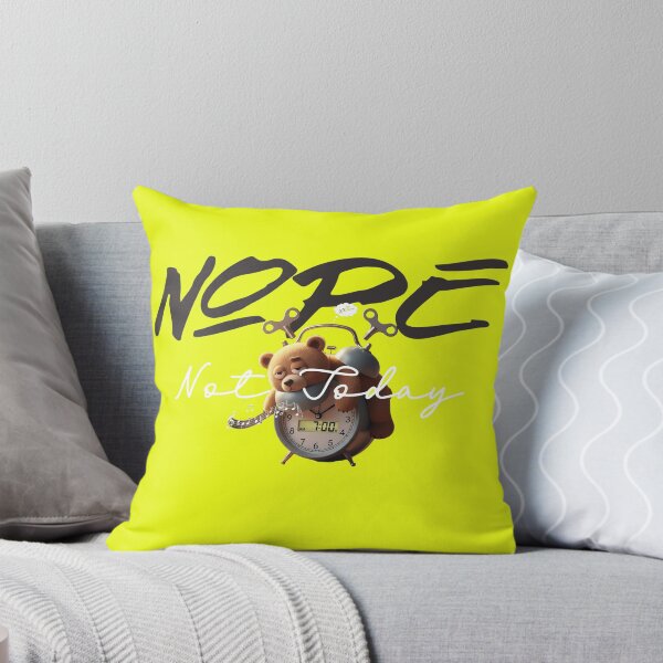 Item preview, Nope, Not Today – Sleepy Bear with Alarm Clock | Funny Design designed and sold by Bastifam.