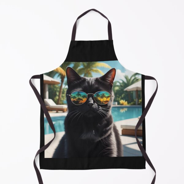 Artikelvorschau, Coole Katze am Pool faulenzen entworfen und verkauft von Felinefamiliar.