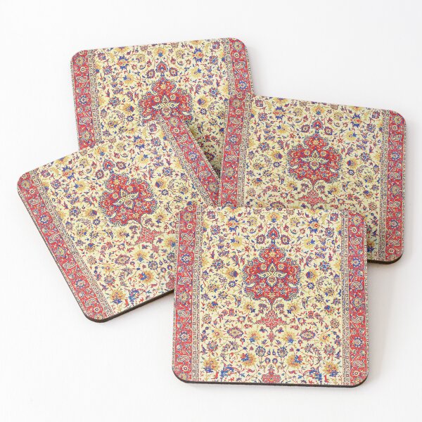 Item preview, Isfahan Antique Persian Carpet Print designed and sold by Vicky Brago-Mitchell®.