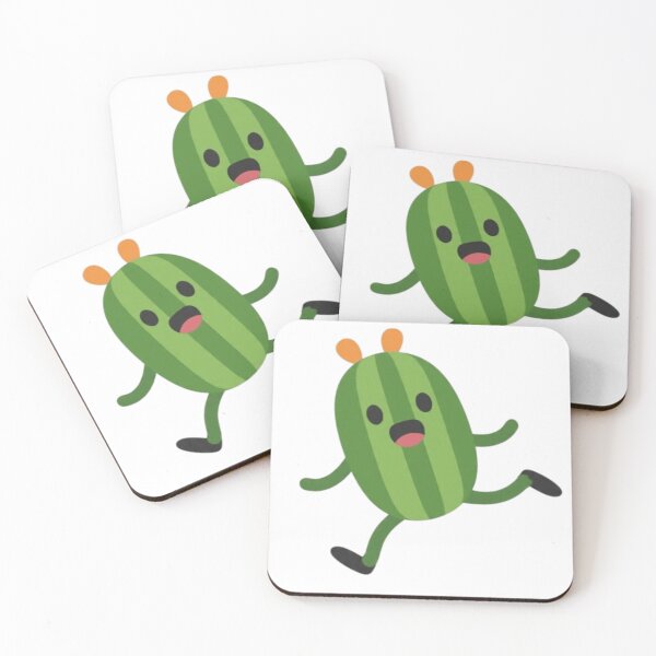 Item preview, Running Cactus Cartoon – Funny Minimalist designed and sold by vvcreativedesigns.