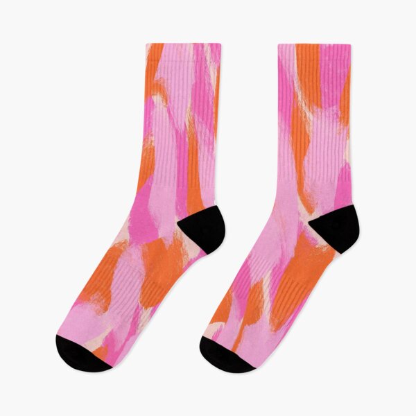 Item preview, Abstract, Pink and Orange, Feathered Paint Brush Effect designed and sold by OneThreeSix.