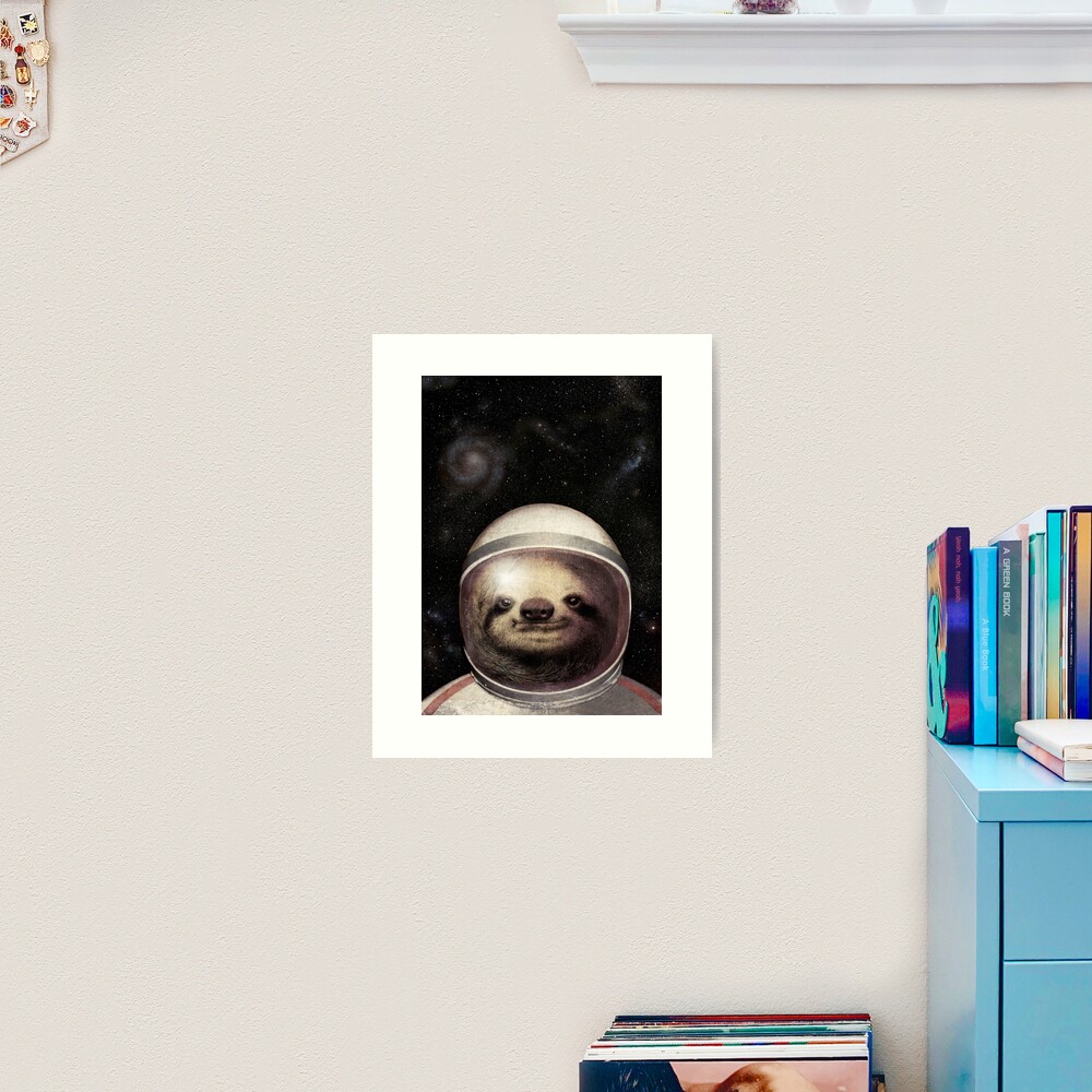 Space Sloth Art Print