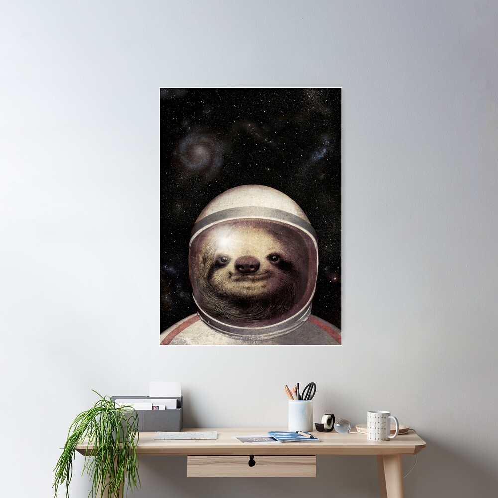 Space Sloth Poster