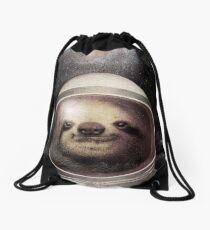 Space Sloth Drawstring Bag