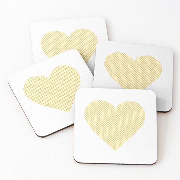 Item preview, Retro Yellow Halftone Heart designed and sold by 0606PM.