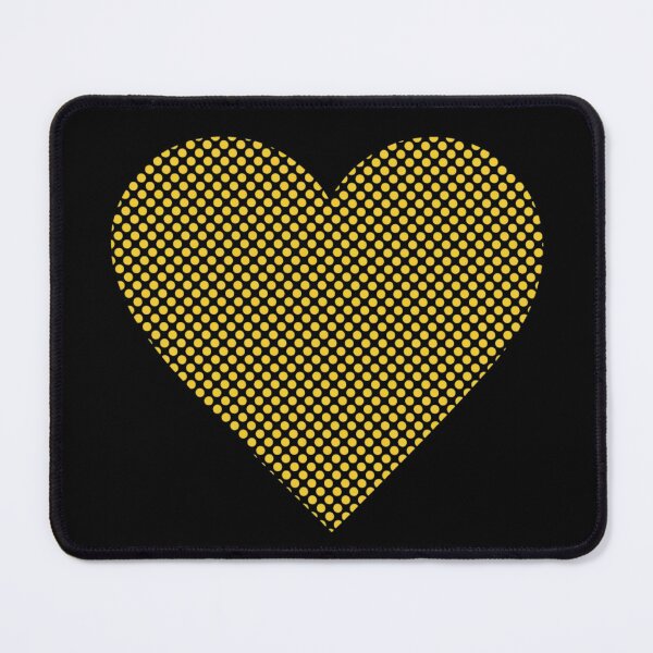Item preview, Retro Yellow Halftone Heart designed and sold by 0606PM.