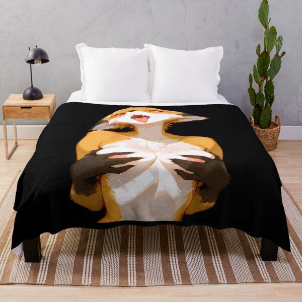Item preview, Hot Anime Furry Fox Holding Her Breasts designed and sold by GeorgeDurham.