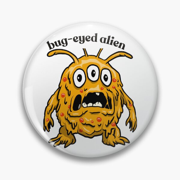 Item preview, bug-eyed alien T-shirt designed and sold by Tiendadeamor.