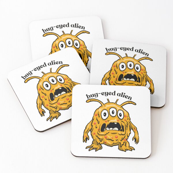 Item preview, bug-eyed alien T-shirt designed and sold by Tiendadeamor.