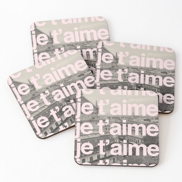 Item preview, Je t'aime Paris Poster mood board designed and sold by potraitsbyana.