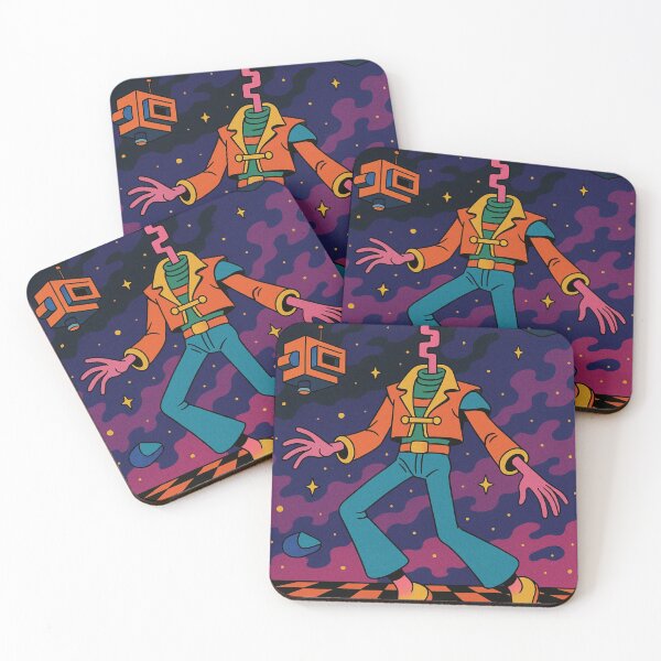 Item preview, Psychedelic Alien Explorer in Cosmic Realm designed and sold by weirdfishes123.