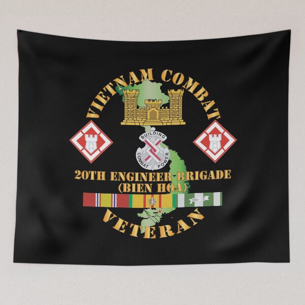 Item preview, Army - Vietnam Combat Veteran w 20th Engineer Brigade SSI X 300 designed and sold by Military Insignia Products.