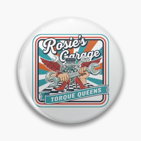 Artikelvorschau, Rosie's Garage - Torque Queens - Vintage Pin-Up Art entworfen und verkauft von RedDelaney.