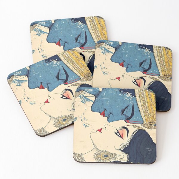 Item preview, Krishna and Radha Abstract Style  designed and sold by Anavrisss.