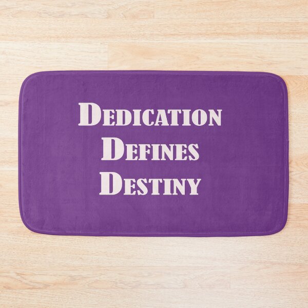 Item preview, Dedication Defines Destiny – Motivational Quote Design designed and sold by ArtNestVerse.