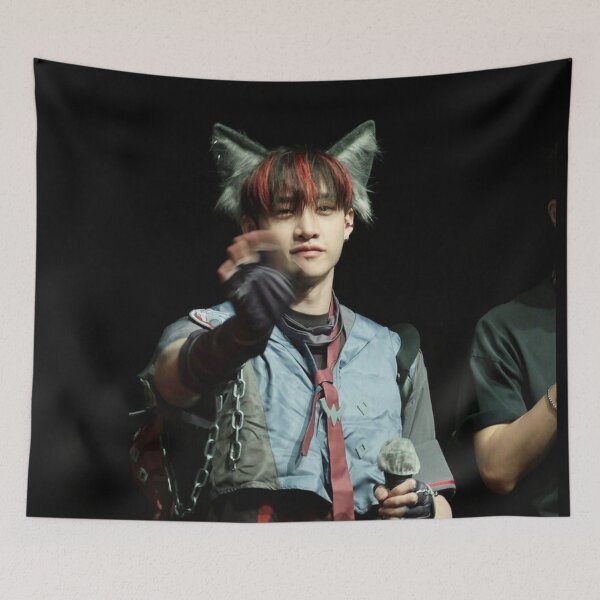 Item preview, WolfChan Bang Chan cute Stray Kids World Tour dominATE celebrATE TEASER IMAGES skz skzoo kpop hyunjin felix designed and sold by Kpop-Noona.