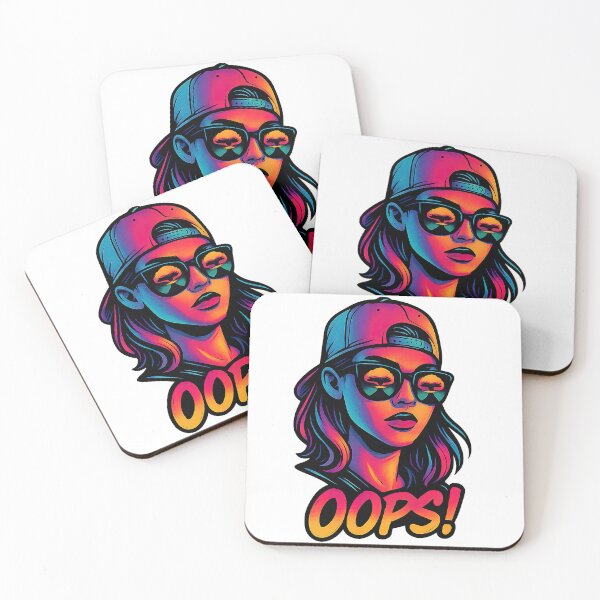 Item preview, OOPS! Neon Pop Girl Sunglasses Blast | VLF designed and sold by VitalLifeForce.