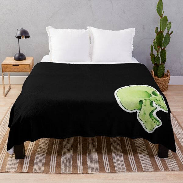 Item preview, Green Screaming Skull designed and sold by MetalTea.